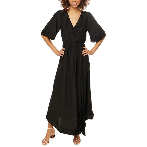 Natalie Martin Dresses & Skirts - Natalie Martin Maxi Dress - Black Silk Size S